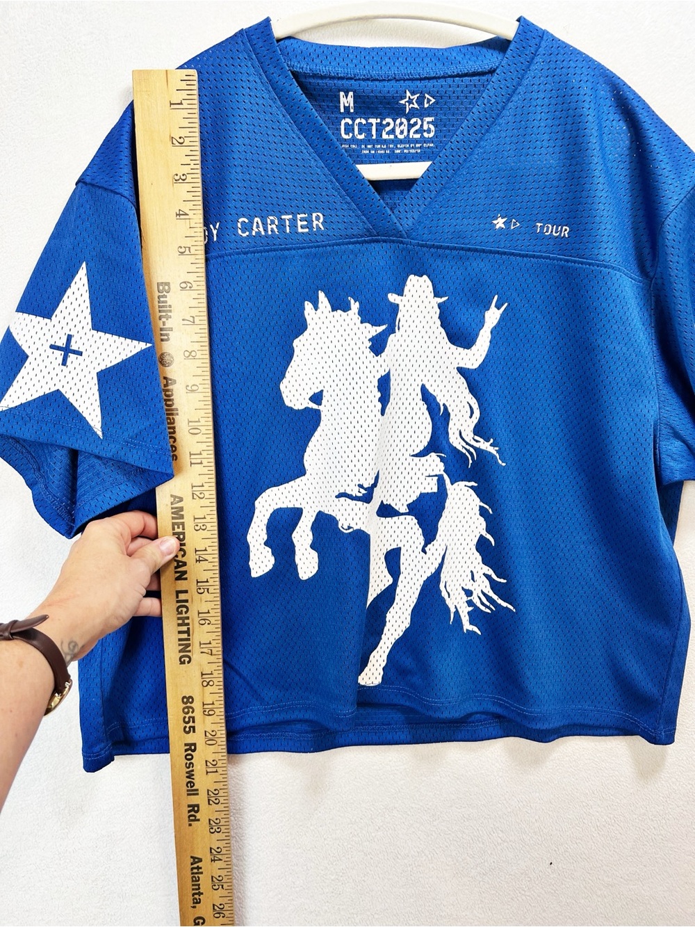 Beyoncé Cowboy Carter Blue Jersey Size M Royal Blue - Picture 5 of 7
